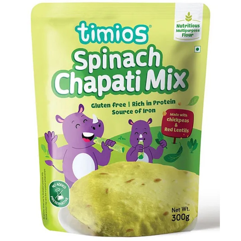 timios Gluten Free Multipurpose Spinach Chapati Mix – 300 g