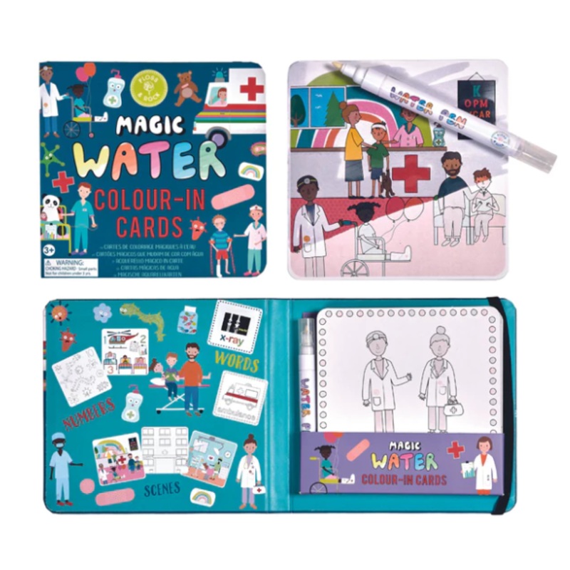 Floss & Rock Magic Water Colour Cards Happy Hospital