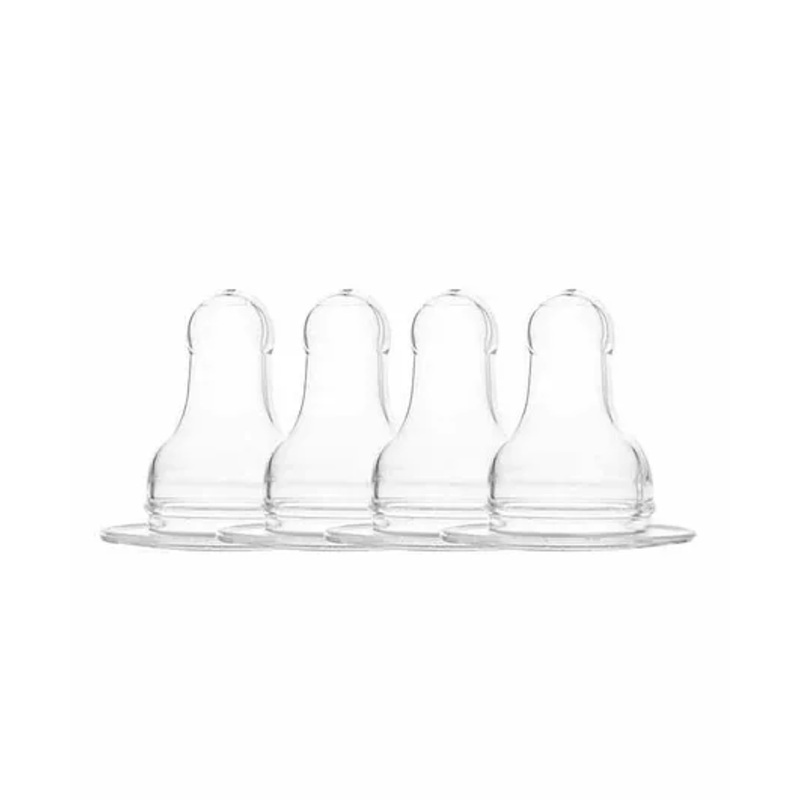 Naughty Kidz Silicone Teat Pack of 4 – White