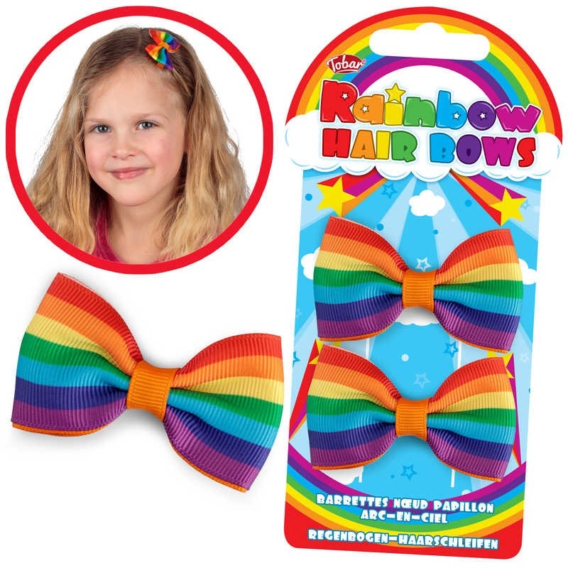 Tobar Rainbow Hair Bows