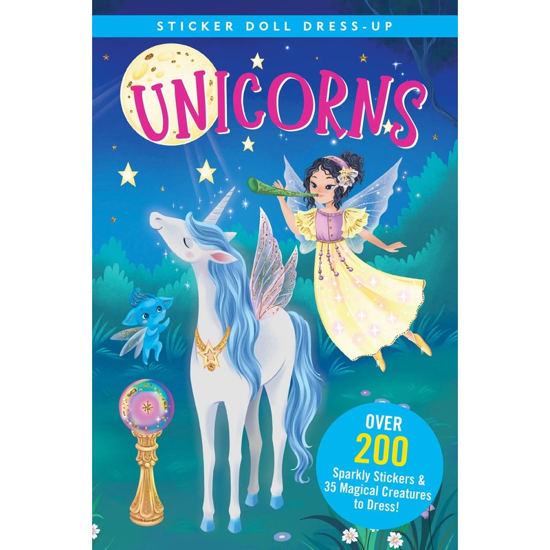 Unicorns Sticker Doll Dress-Up Book