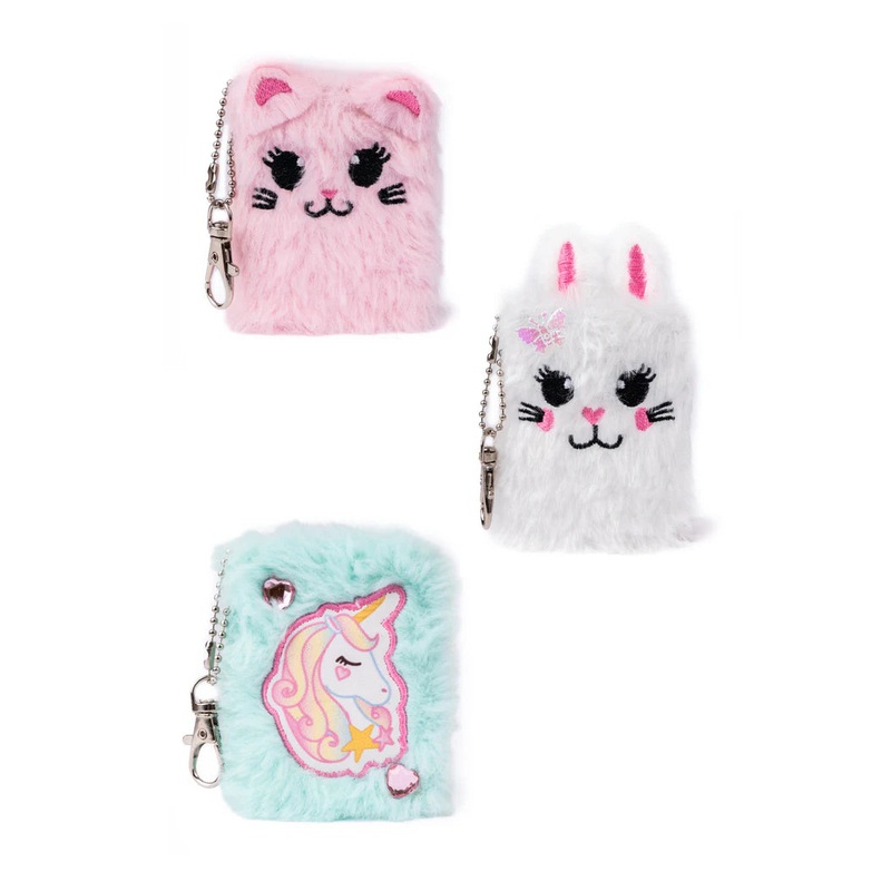 Great Pretenders 82851 Mini Furry Friends Keychain Journal
