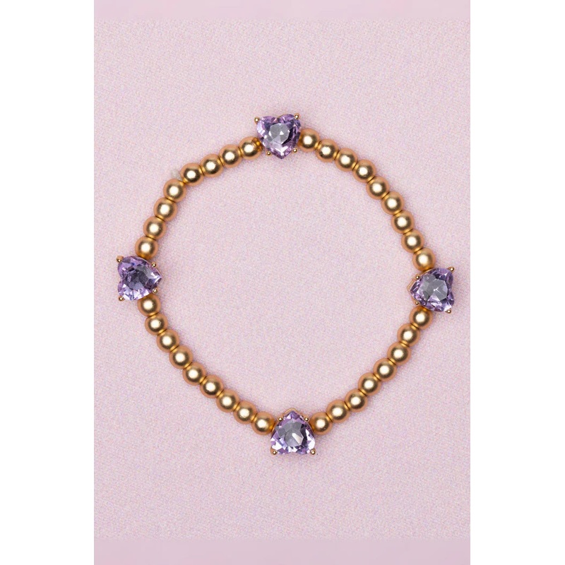 Great Pretenders 91809 Boutique Chic Amethyst Love Bracelet