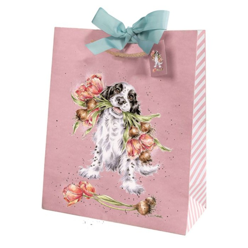 Wrendale Gift Bag (Large) Blooming with Love – Dog