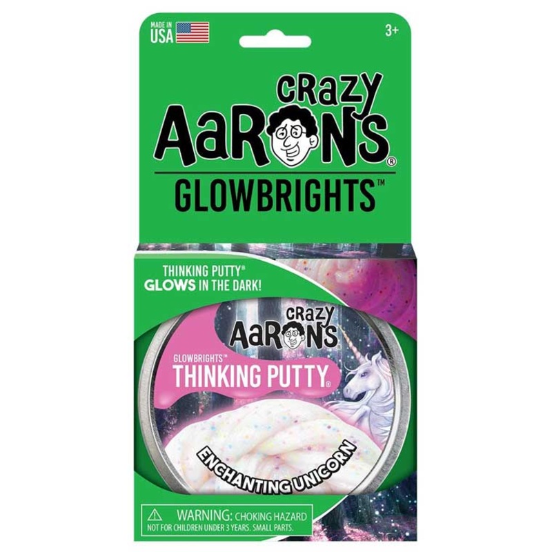 Crazy Aarons Thinking Putty Glowbrights Enchanting Unicorn Glow In The Dark