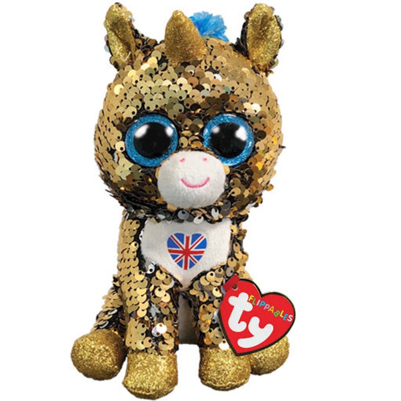 TY Beanie Flippables Royal Unicorn