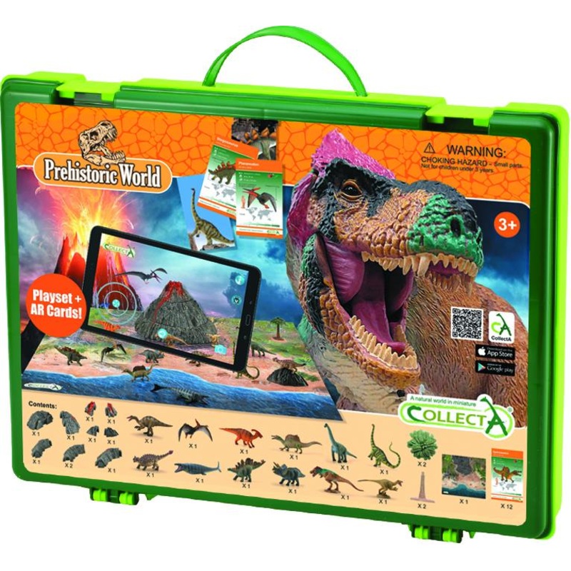 CollectA | AR Mini Dinosaurs Play Set in Carry Case