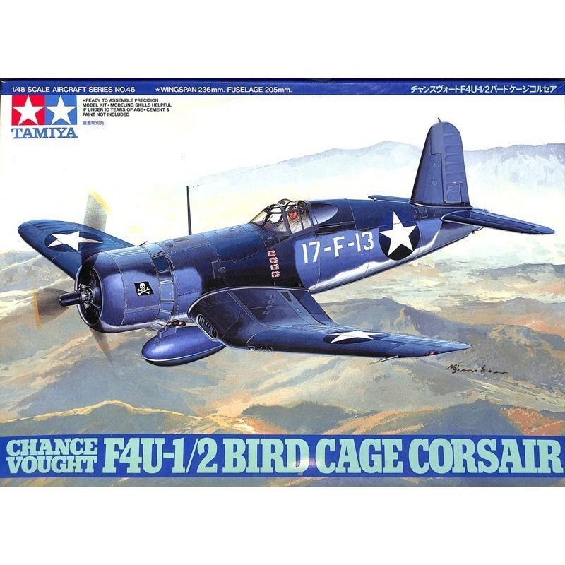 Tamiya Chance Vought F4U-1/2 Bird Cage Corsair 1:48