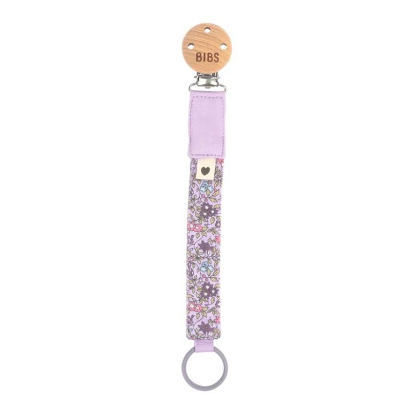 BIBS x LIBERTY Pacifier Clip – Chamomile Lawn Violet Sky