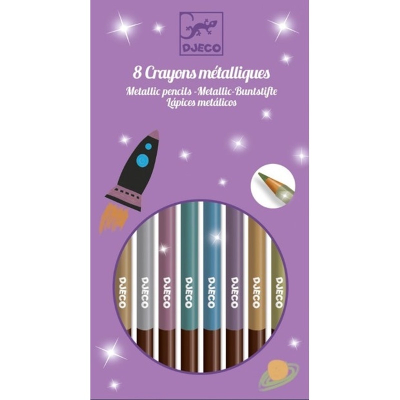 Djeco | Metallic Pencil Set 8pcs