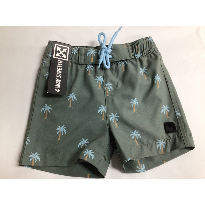 Enforce Swim Short 4 Way Stretch Dark Forest Trees KIDS’