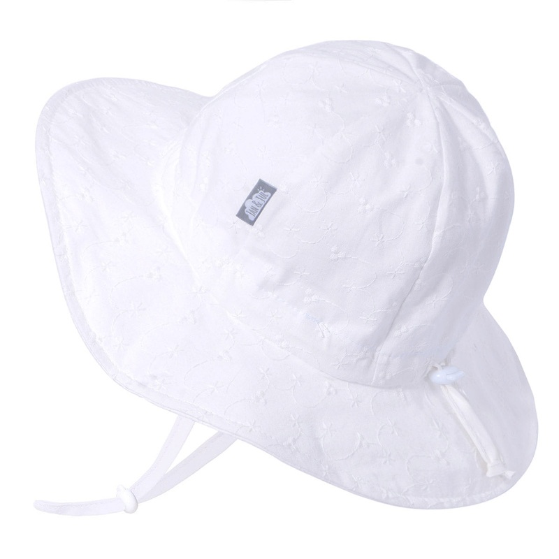 Jan & Jul Sun Hat Cotton Floppy White Eyelet