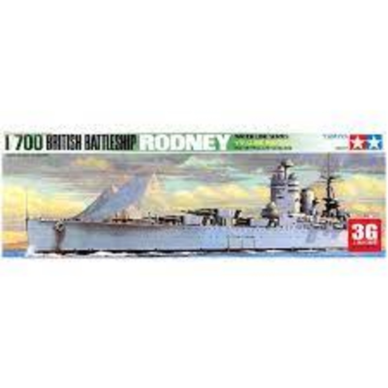 Tamiya British Battleship Rodney 1:700