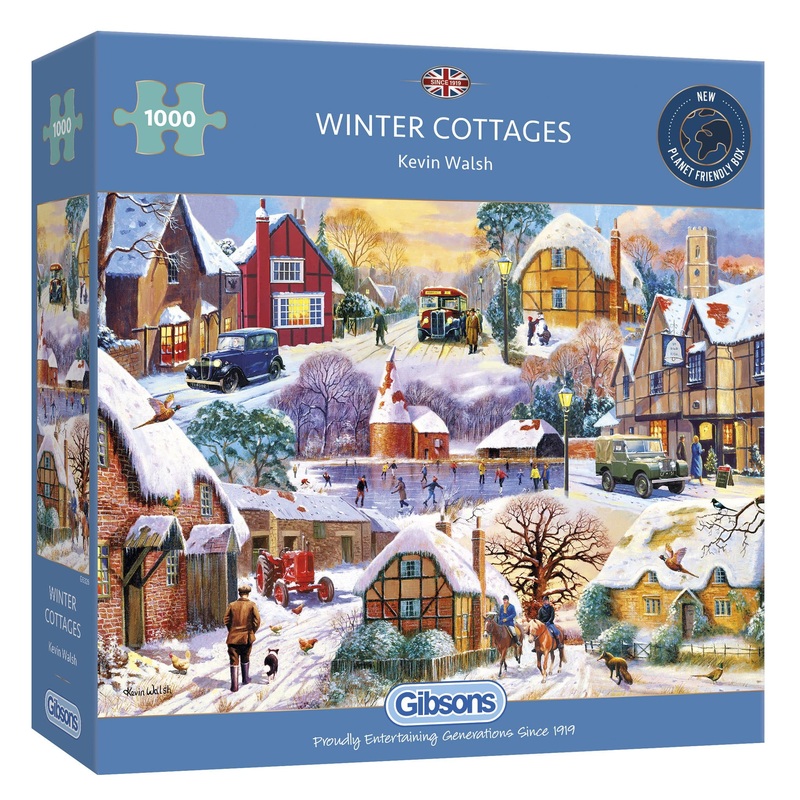 Winter Cottages 1000 Piece Jigsaw Puzzle
