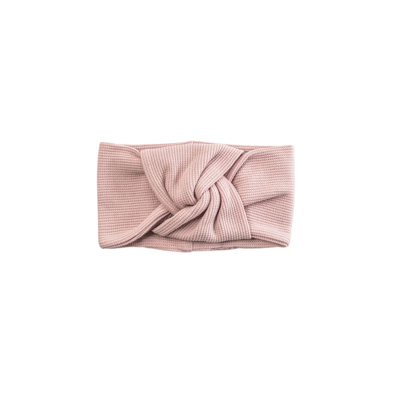 Loulou Lollipop Organic Cotton Knotted Headband Blush