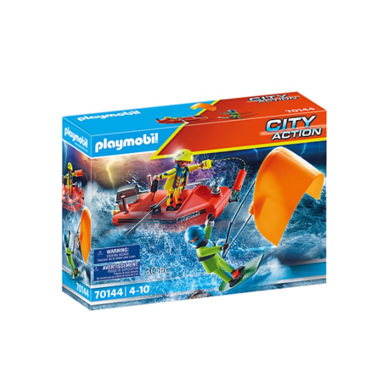 Playmobil 70144 City Action Kitesurfer Rescue with Speedboat