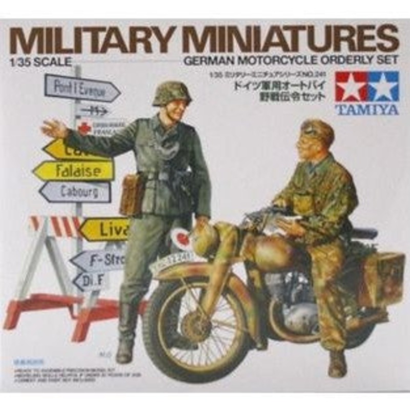 Tamiya German Motorcycle Orderly Set 1:35