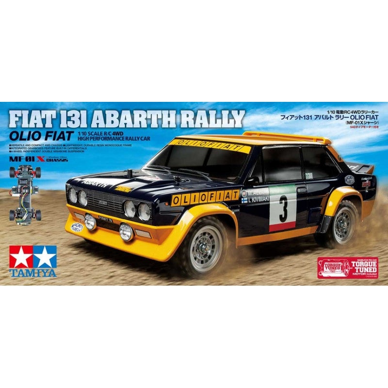 Tamiya RC Fiat 131 Abarth Rally Olio Fiat 58723 Kit