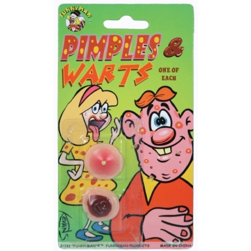 PIMPLES AND WARTS PRACTICAL JOKE