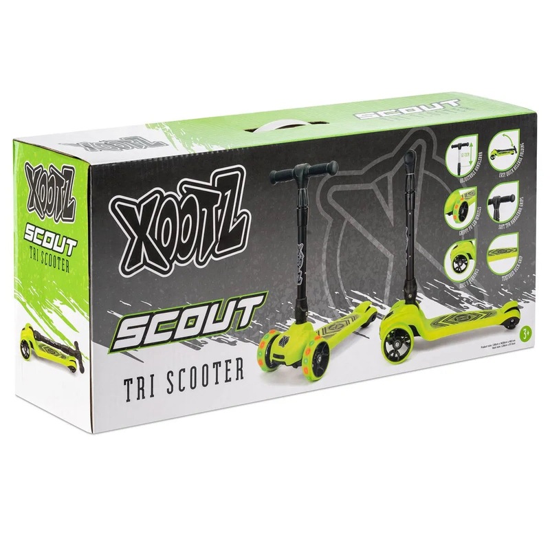 Xootz Scout Tri-Scooter – Green