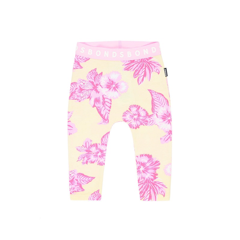 Bonds | Stretchies Legging Aloha Vibes Banana Cream