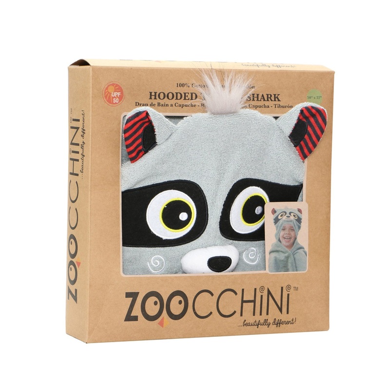 Zoocchini Kids Hooded Towel Rocco the Raccoon