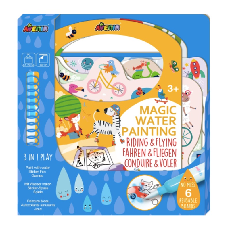 Avenir | 3 in 1 Playbook Magic Water Painting Riding & Flying