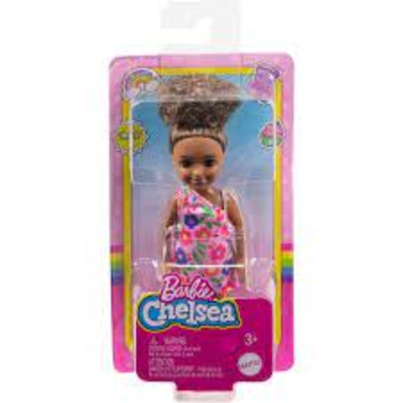 Barbie Chelsea Doll In Flower Print Dress