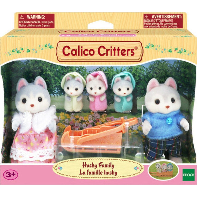 Calico Critters 1976 Husky Family