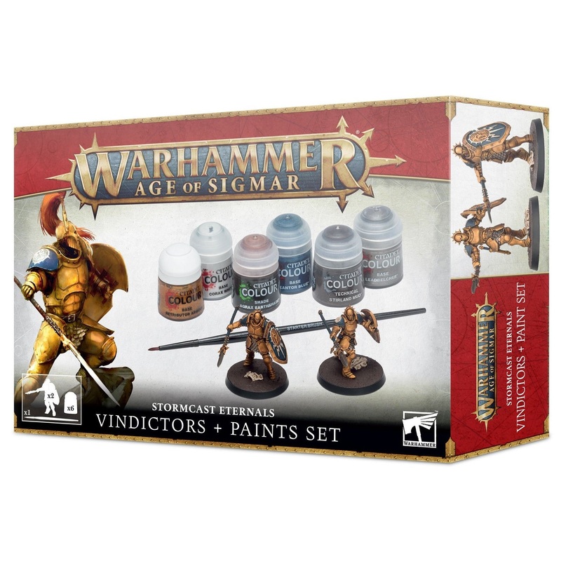 AOS Stormcast Eternals Vindicators + Paints Set 60-10