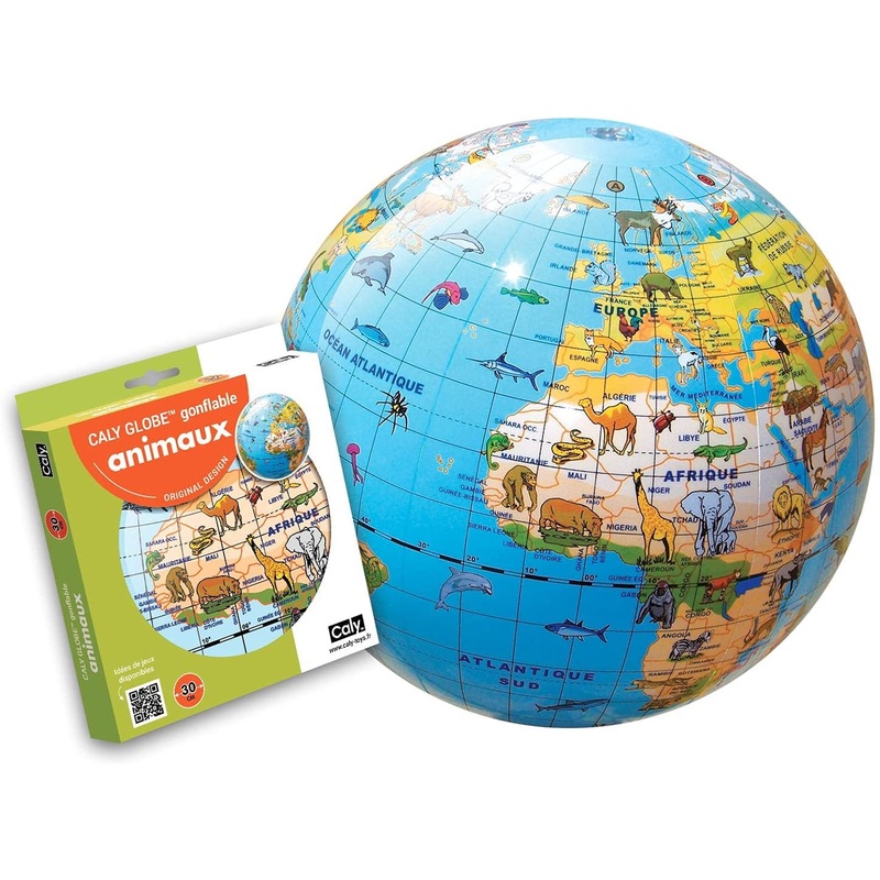 Caly Inflatable World Animal Globe