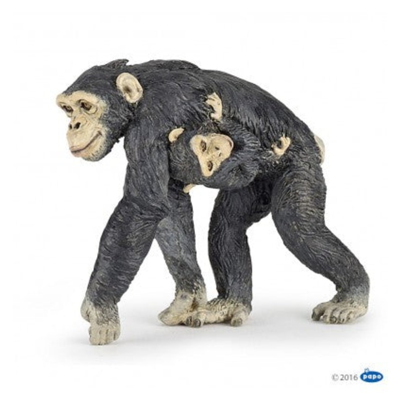 PAPO Wild Animal Kingdom Chimpanzee and baby