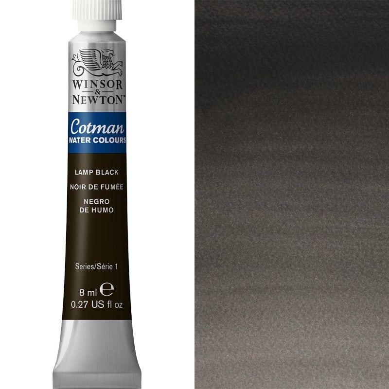 Cotman Watercolour Lamp Black 8ml