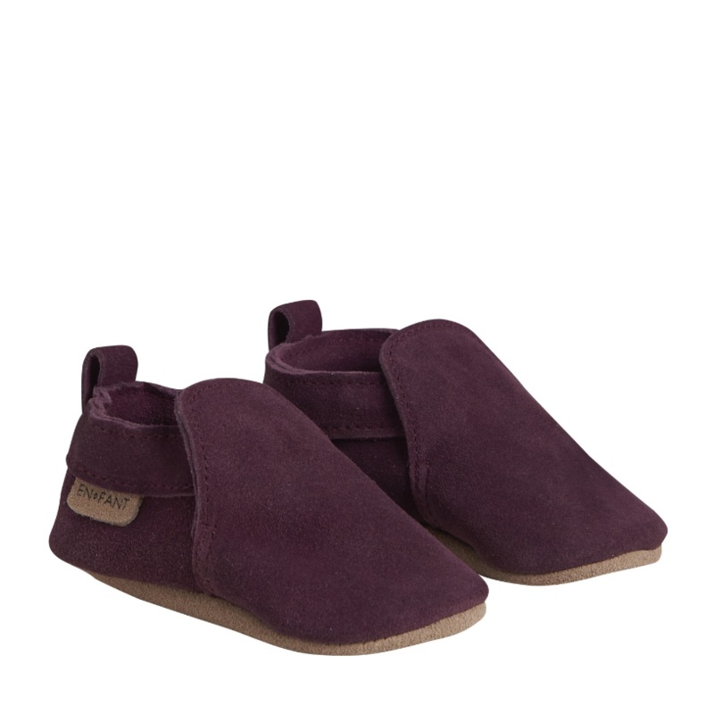 Enfant Suede Slippers Fig