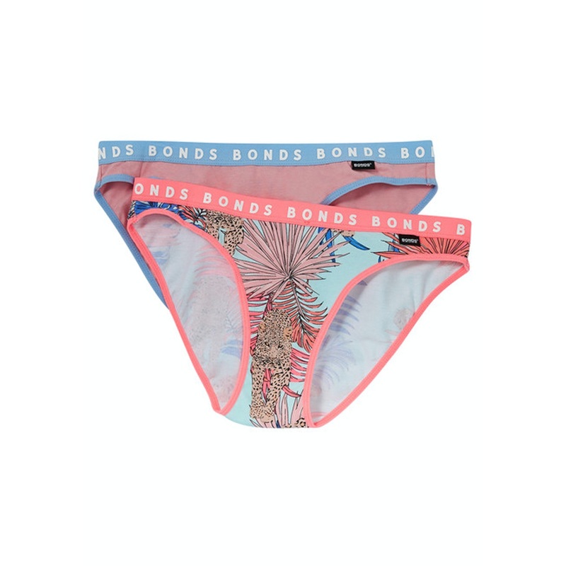 BONDS | Girls Hipster Bikini 2pk Print/Plain