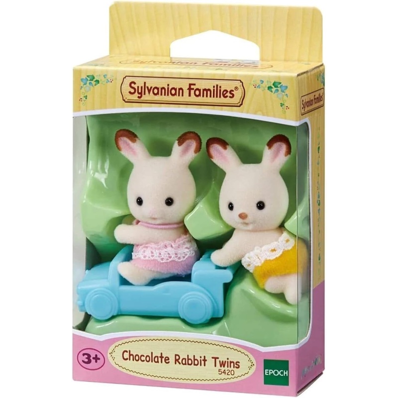 Calico Critters 2099 Chocolate Rabbit Twins