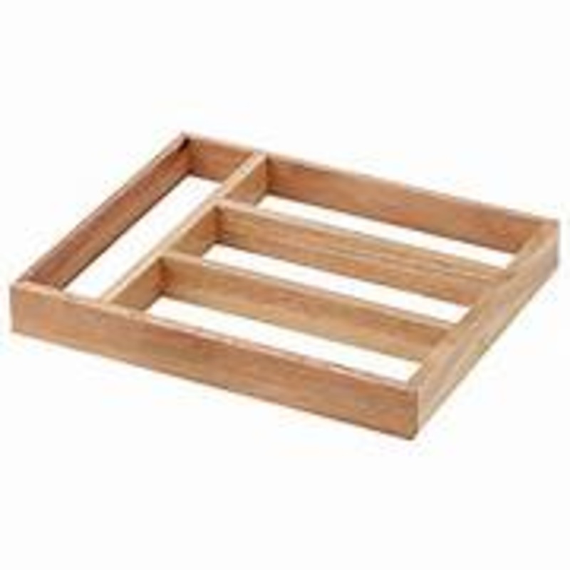 Naturals Wooden Cutlery Tray