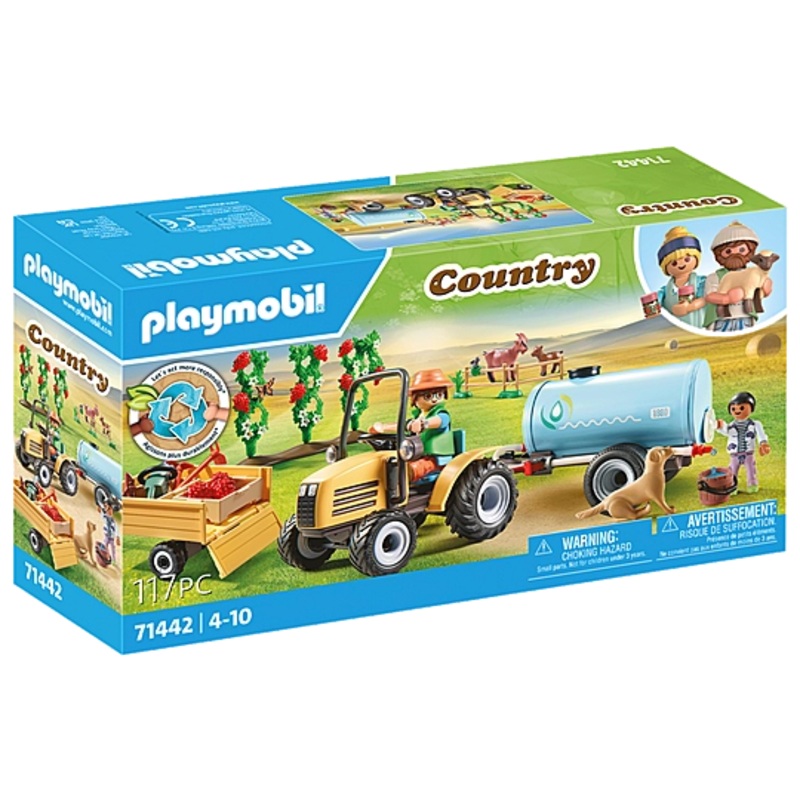 Playmobil 71442 Country Tractor with Trailer and Water Tank