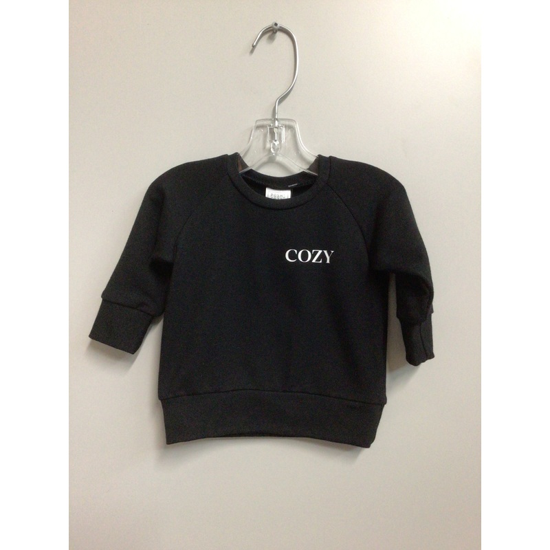 Posh & Cozy FINAL SALE Crew COZY, Black