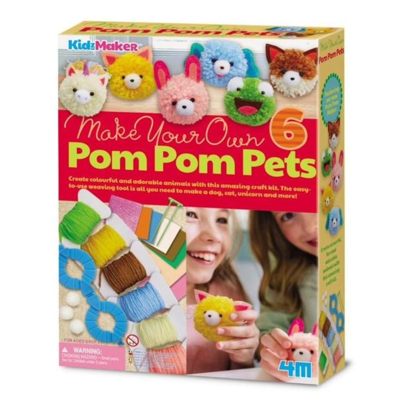 4M | KidzMaker Make Your Own Pom Pom Pets